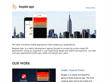 Tablet Screenshot of bespokeapps.net